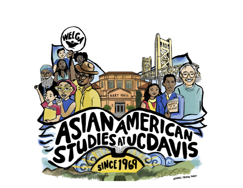Asian American Studies illustrated logo