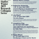 Winter colloquia series
